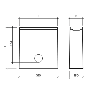 BIRCOlight<sup>®</sup> Rinnen NW 100 AS Liniensinkkästen