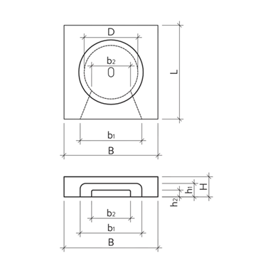 Schachtabdeckung mit Einlauf Kanton Waadt