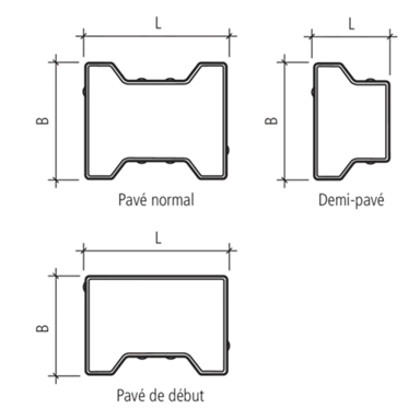 H Verbundsteine fein gefast