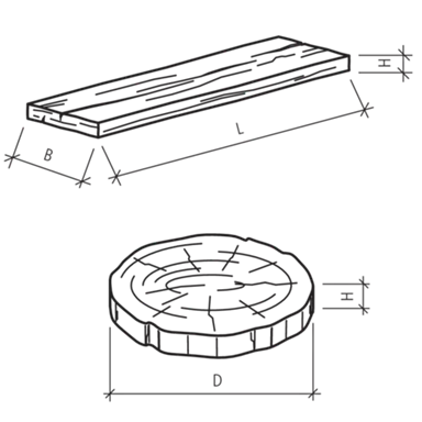 LENIA Gartenplatten mit Holzstruktur