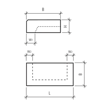CASTELLO<sup>®</sup> Blockstufen gefast gewaschen