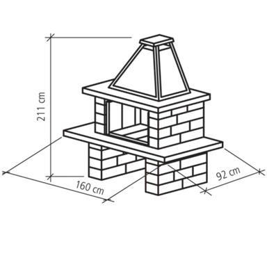 SANTURO<sup>®</sup> Cheminée mit Chromstahlhut