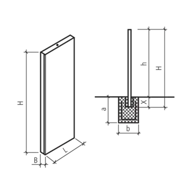 Betonlamellen standard