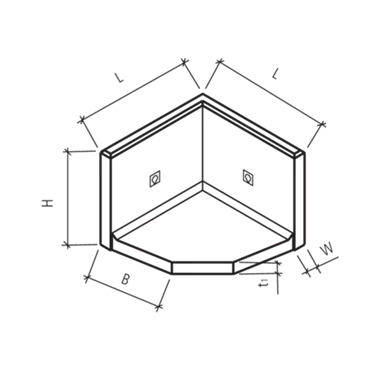 ROZTEC<sup>®</sup> MINI Winkelplatten Eckstücke glatt
