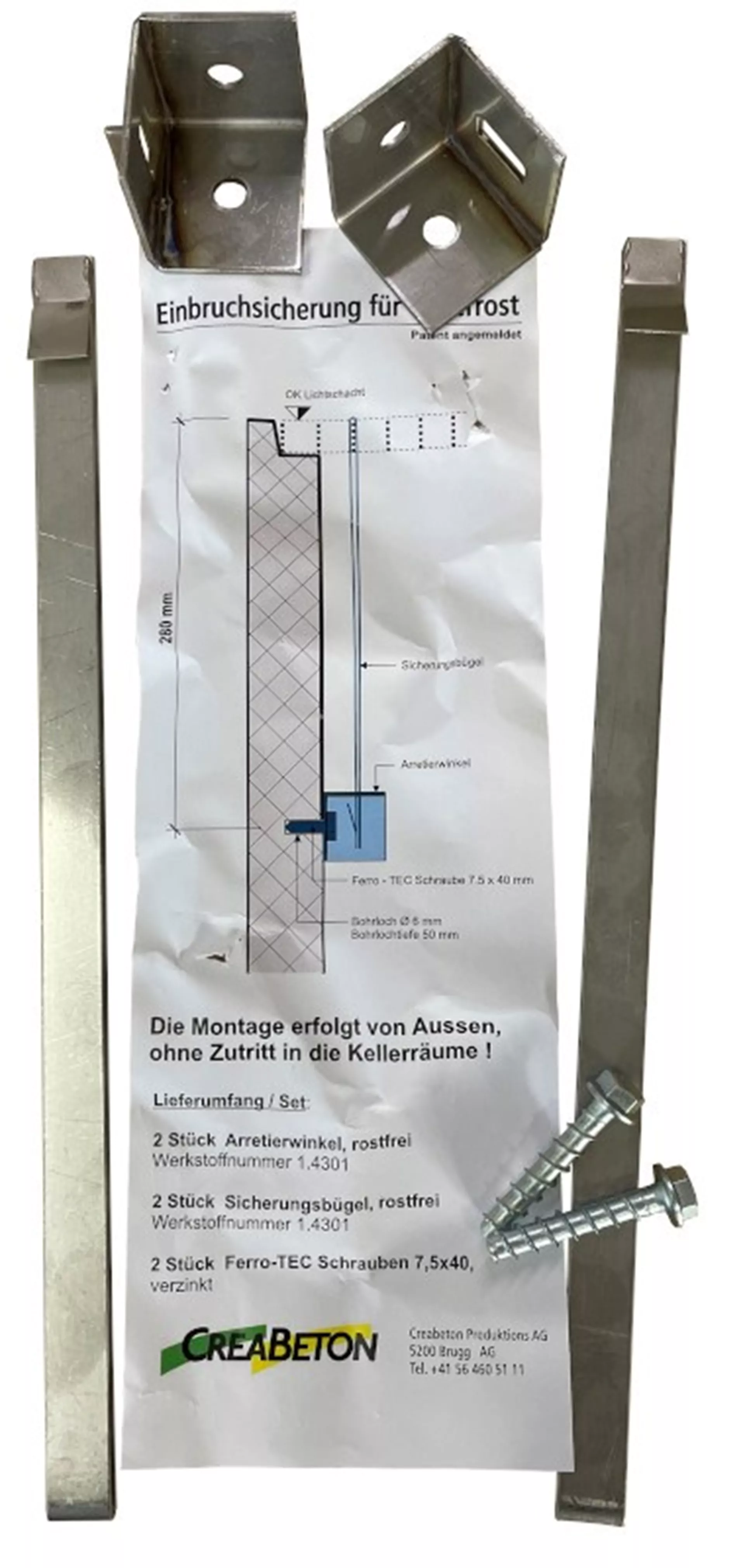 Gitterrostsicherung Universal B Typ 2