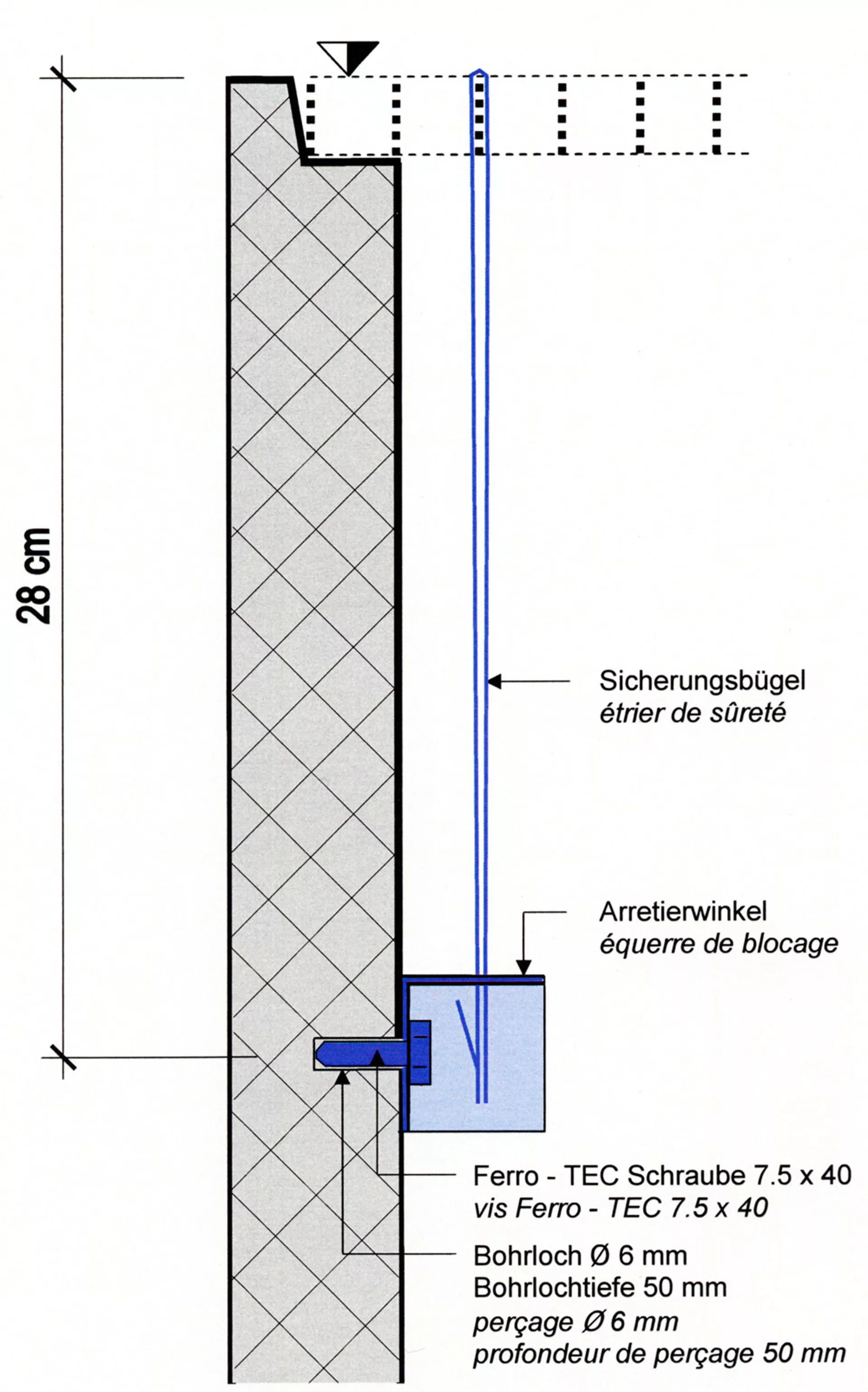 Gitterrostsicherung Universal B Typ 2