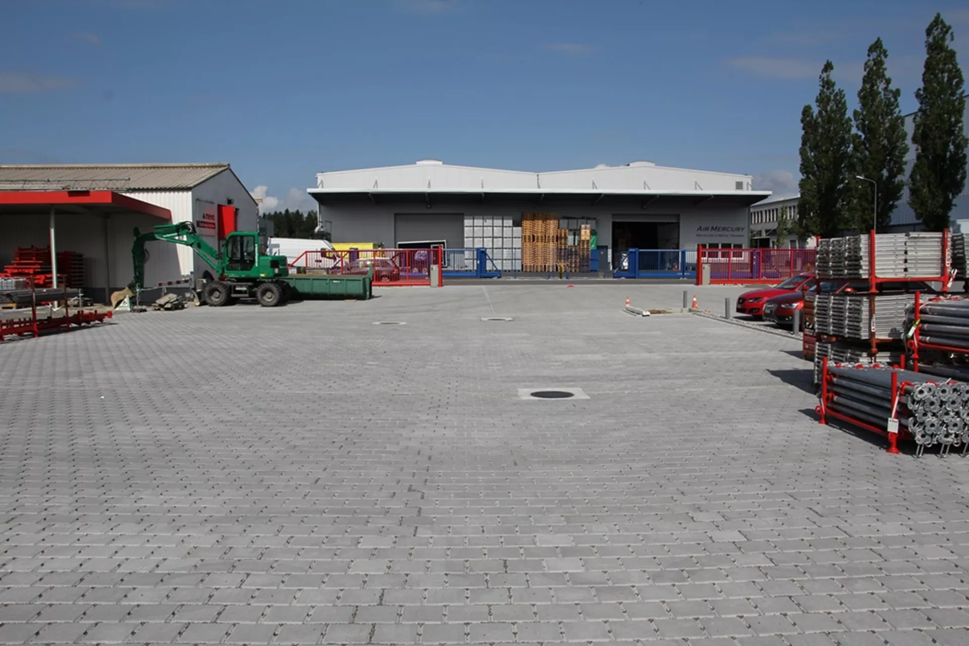 VS 5 Schwerlast Ökostein mit Verschiebesicherung englisch pal. grau glatt gefast L 22.5 cm B 22.5 cm H 10.8 cm