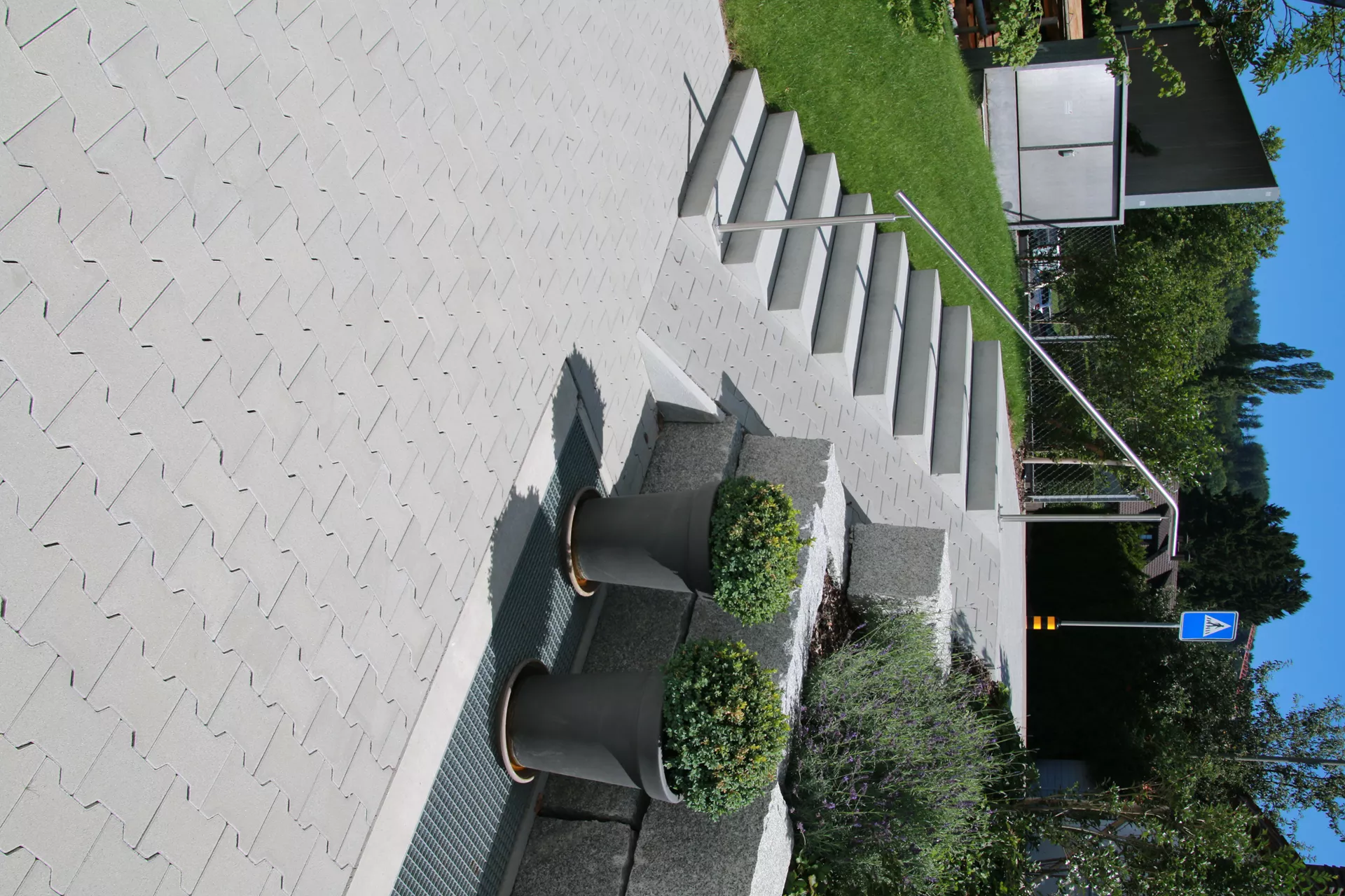 PARCO Blockstufe grau abgerieben stirnseitig gefast L 100 cm B 36 cm H 15 cm