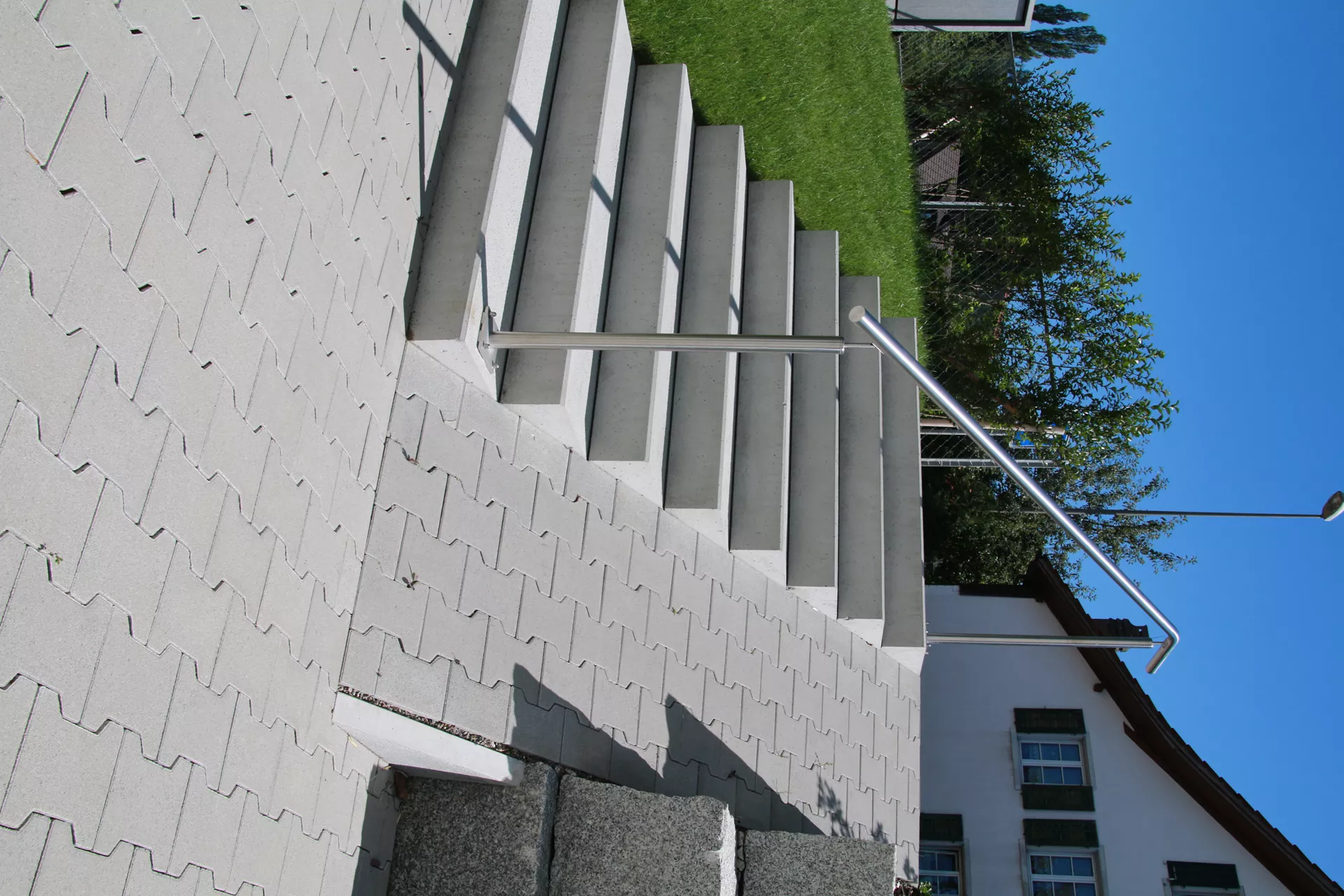 PARCO Blockstufe grau abgerieben stirnseitig gefast L 100 cm B 36 cm H 15 cm