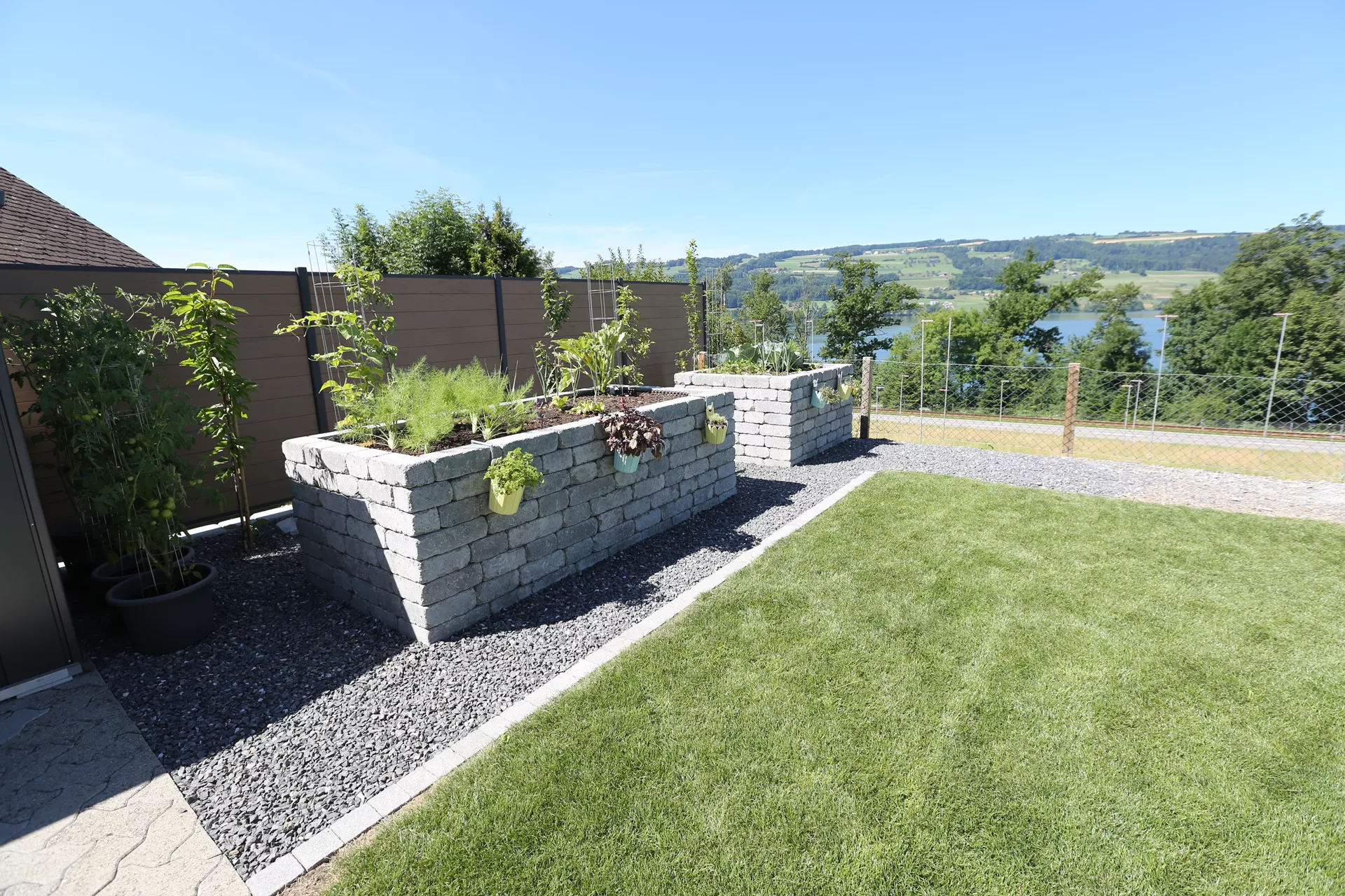 CUATRO Mauersteine Kanten gebrochen naturgrau L 20-35 cm B 25 cm H 15 cm