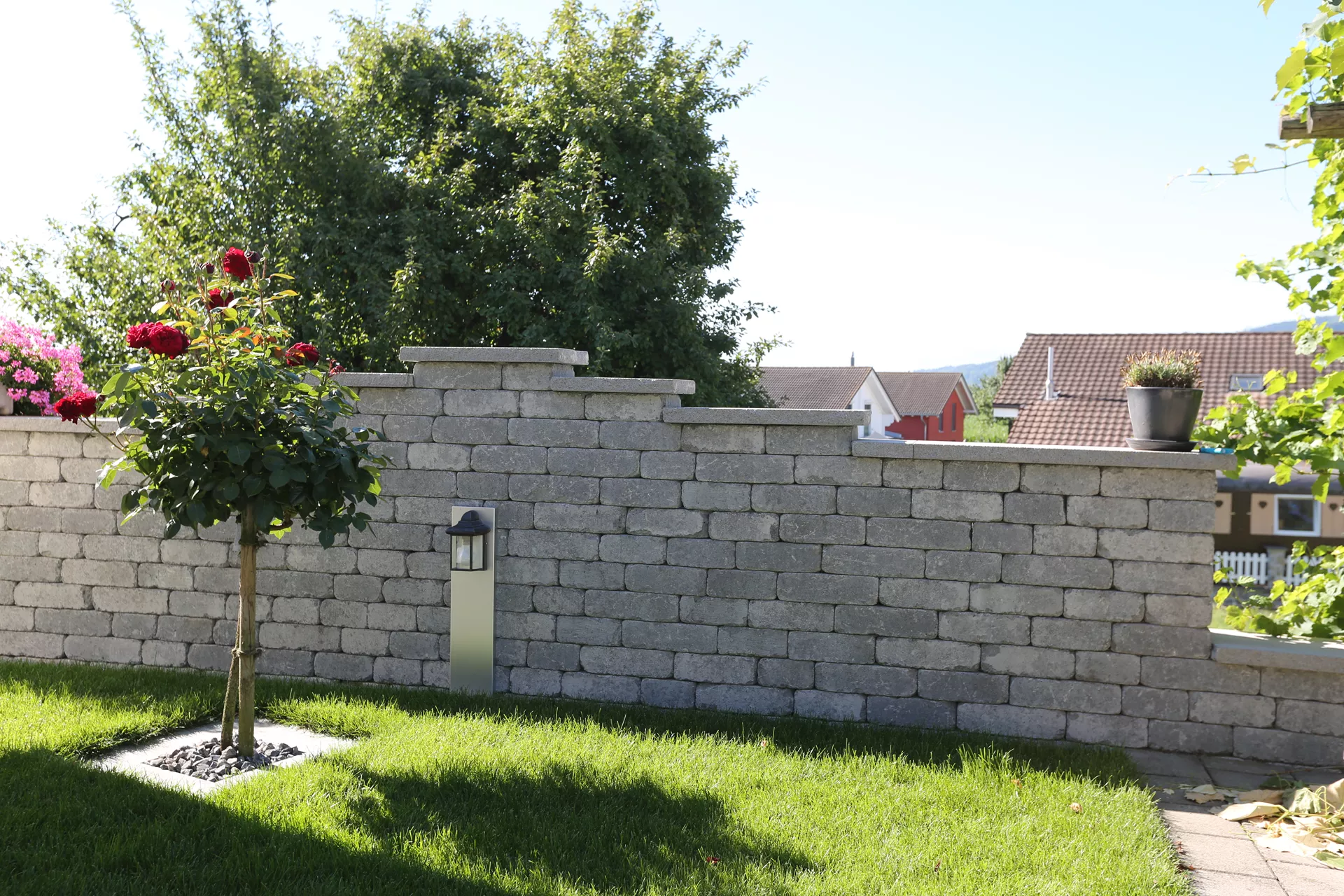 CUATRO Mauersteine Kanten gebrochen naturgrau L 20-35 cm B 25 cm H 15 cm