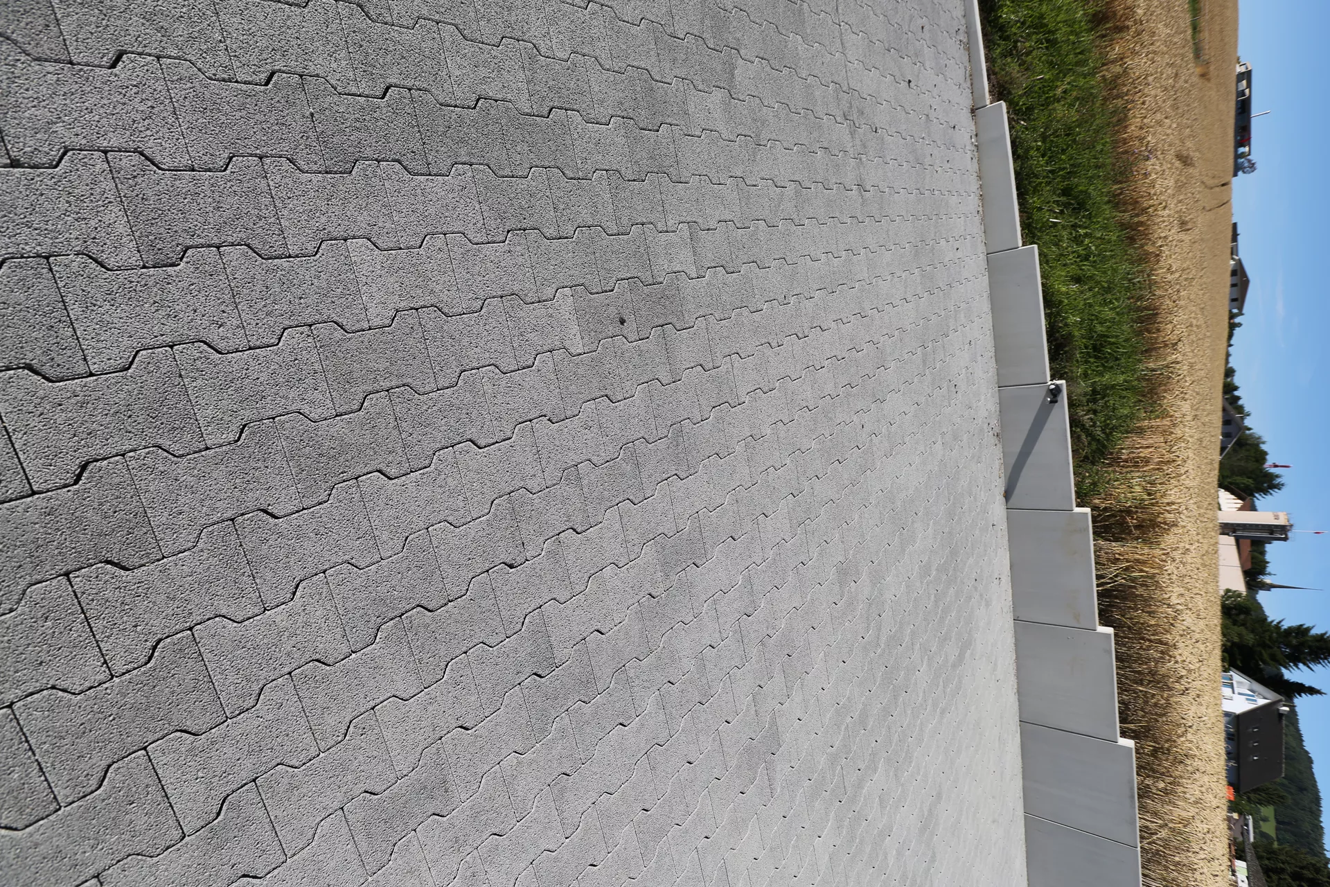 H Sickerstein Normalstein grau fein gefast L 20 cm B 16.5 cm H 8 cm