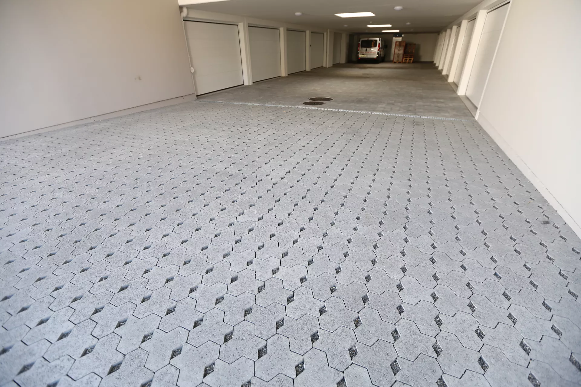 SIX-SILENTA Ökostein mit Nocken Normalstein grau vollkantig L 19.7 cm B 17 cm H 10 cm