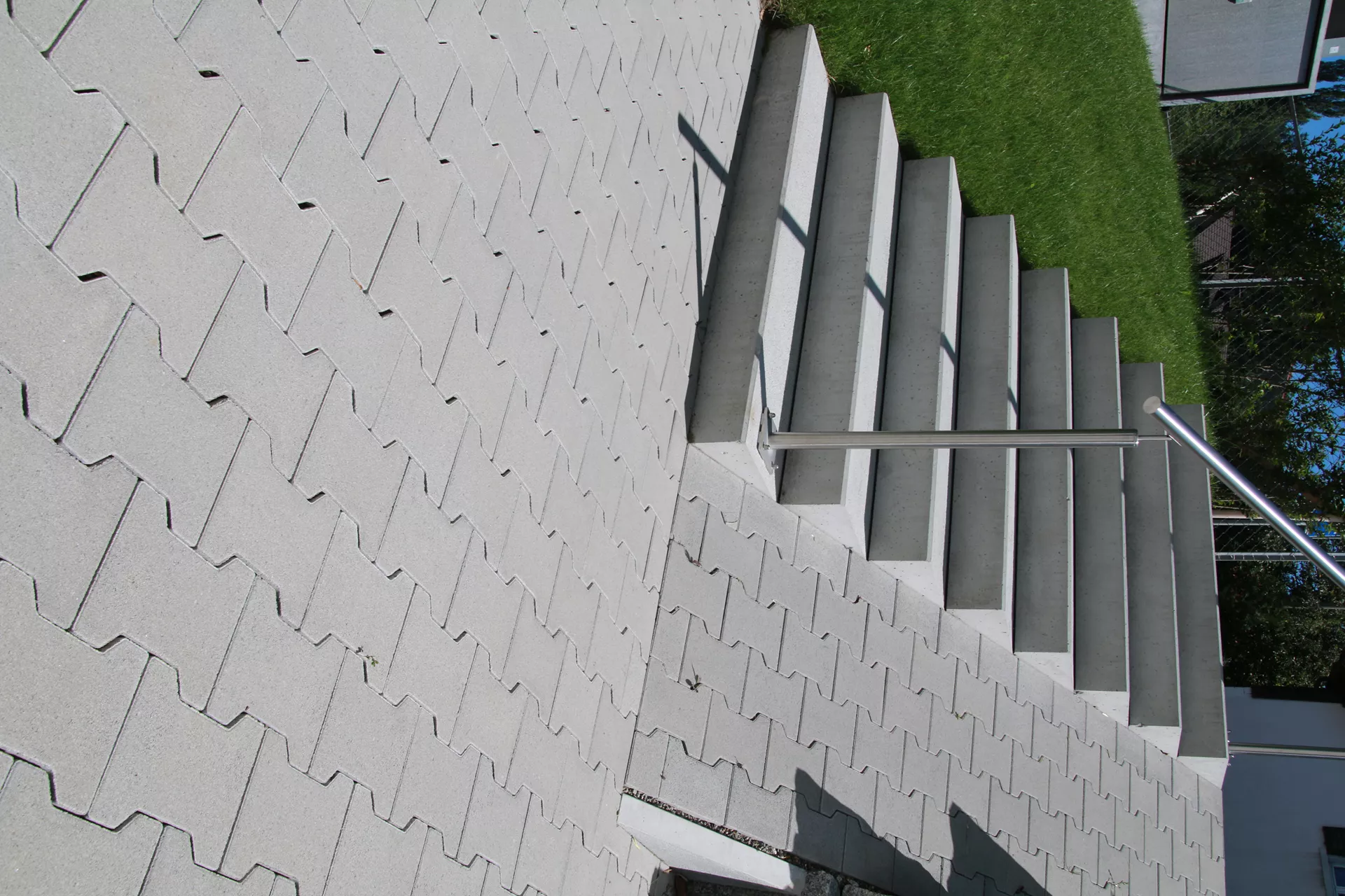 PARCO Blockstufe grau abgerieben stirnseitig gefast L 100 cm B 36 cm H 15 cm