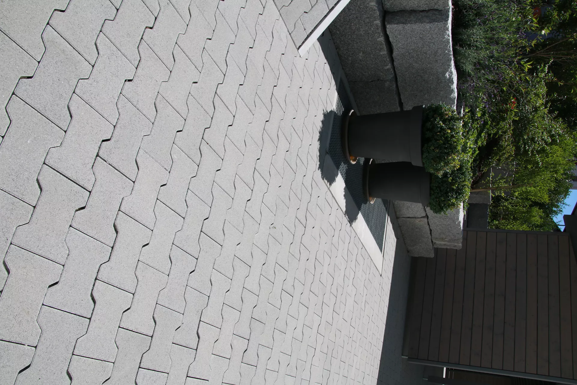 H Verbundstein Normalstein grau fein gefast L 20 cm B 16.5 cm H 8 cm