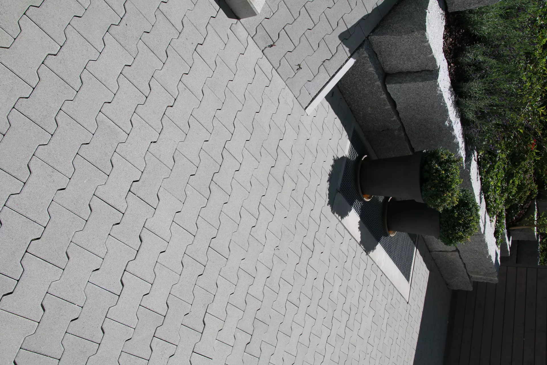 H Verbundstein Normalstein grau fein gefast L 20 cm B 16.5 cm H 8 cm