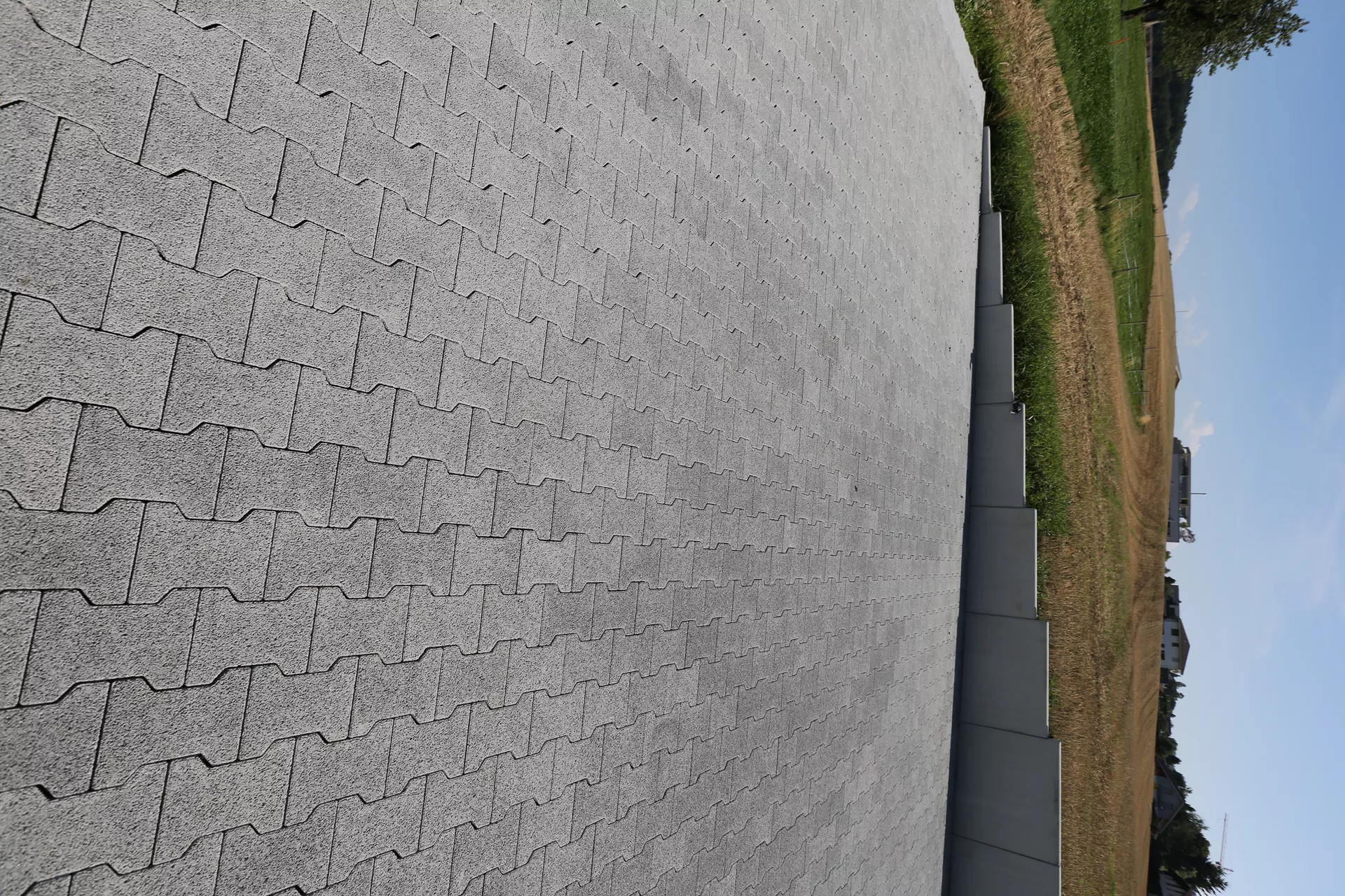 H Sickerstein Normalstein grau fein gefast L 20 cm B 16.5 cm H 8 cm