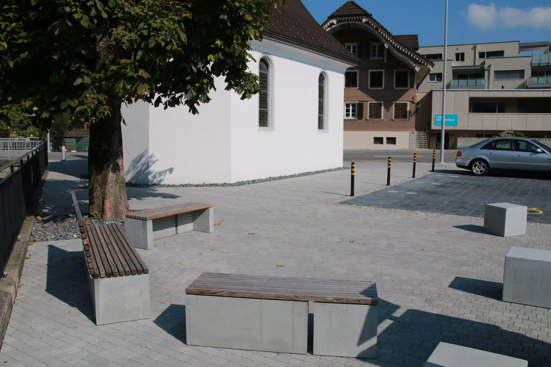 INTERMEZZO Variabank Betonwinkel Typ 1 grau glatt vollkantig inkl. Versetz- und Montageh. M12/40 mm L 45 cm B 45 cm H 40 cm W 10 cm