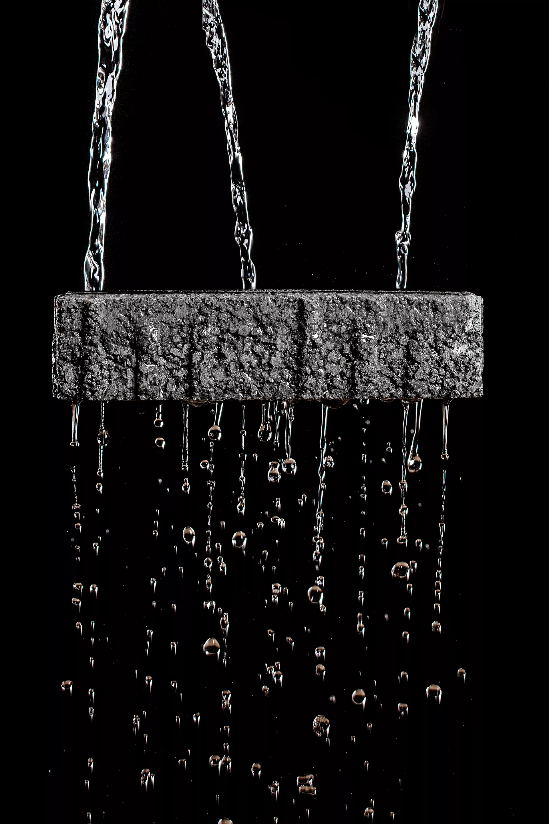 CARENA Sickerstein fino mit Nocken grau haufwerksporig gefast L 25 cm B 25 cm H 6 cm