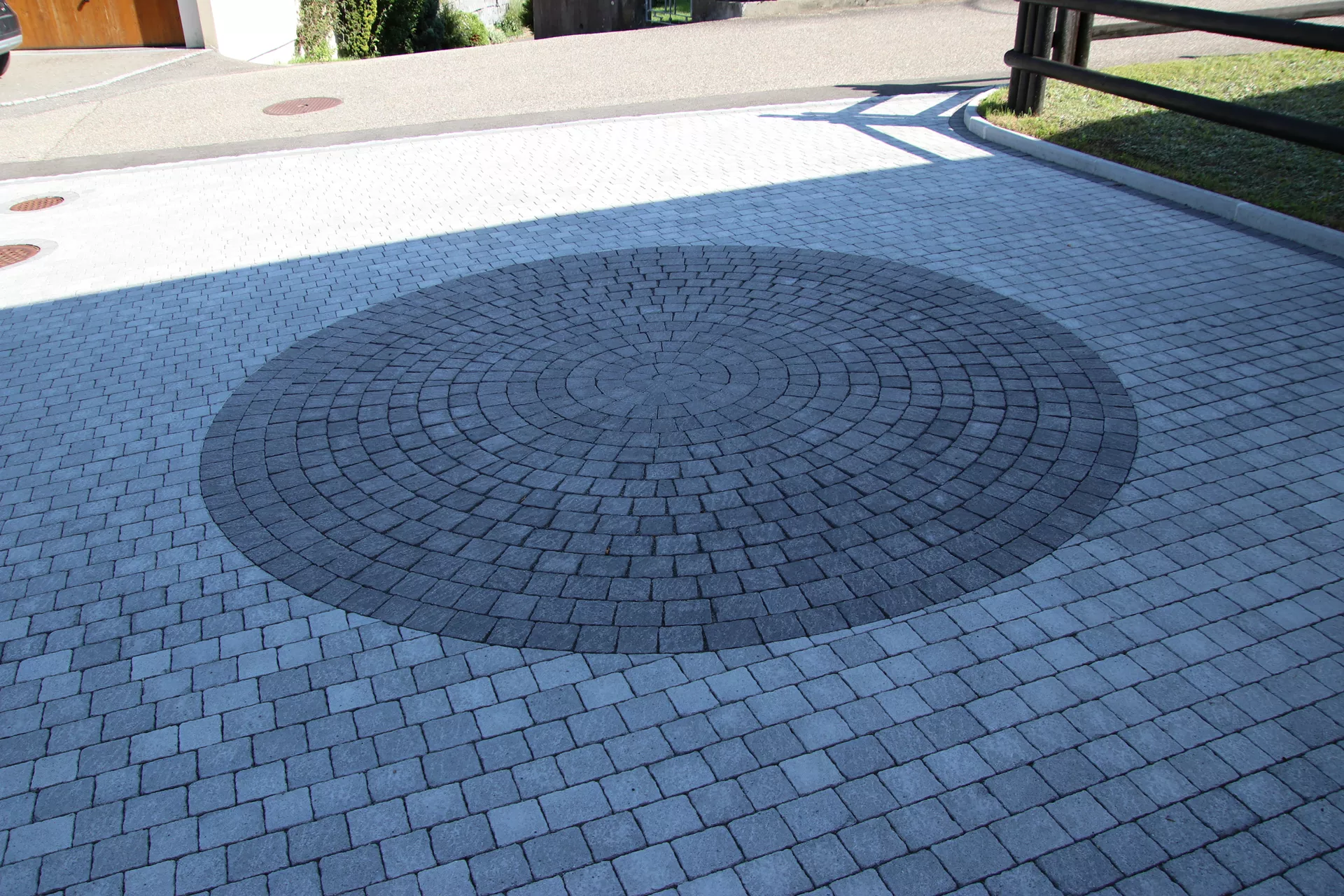 FRIEDA FORMATO Pflasterstein perlgrau strukturiert Kanten gebr. L 10, 20, 30 cm B 20 cm H 7 cm