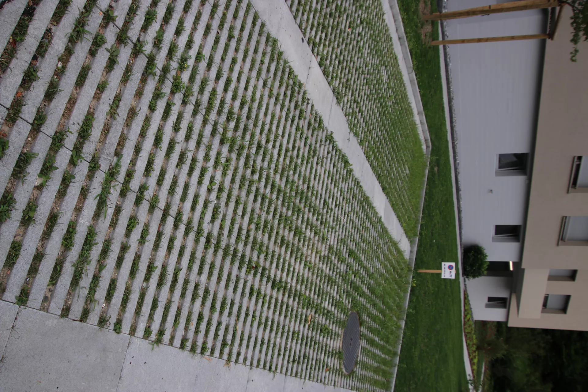 RAINA Rasenliner mit Verschiebesicherung grau glatt L 60 cm B 40 cm H 10 cm