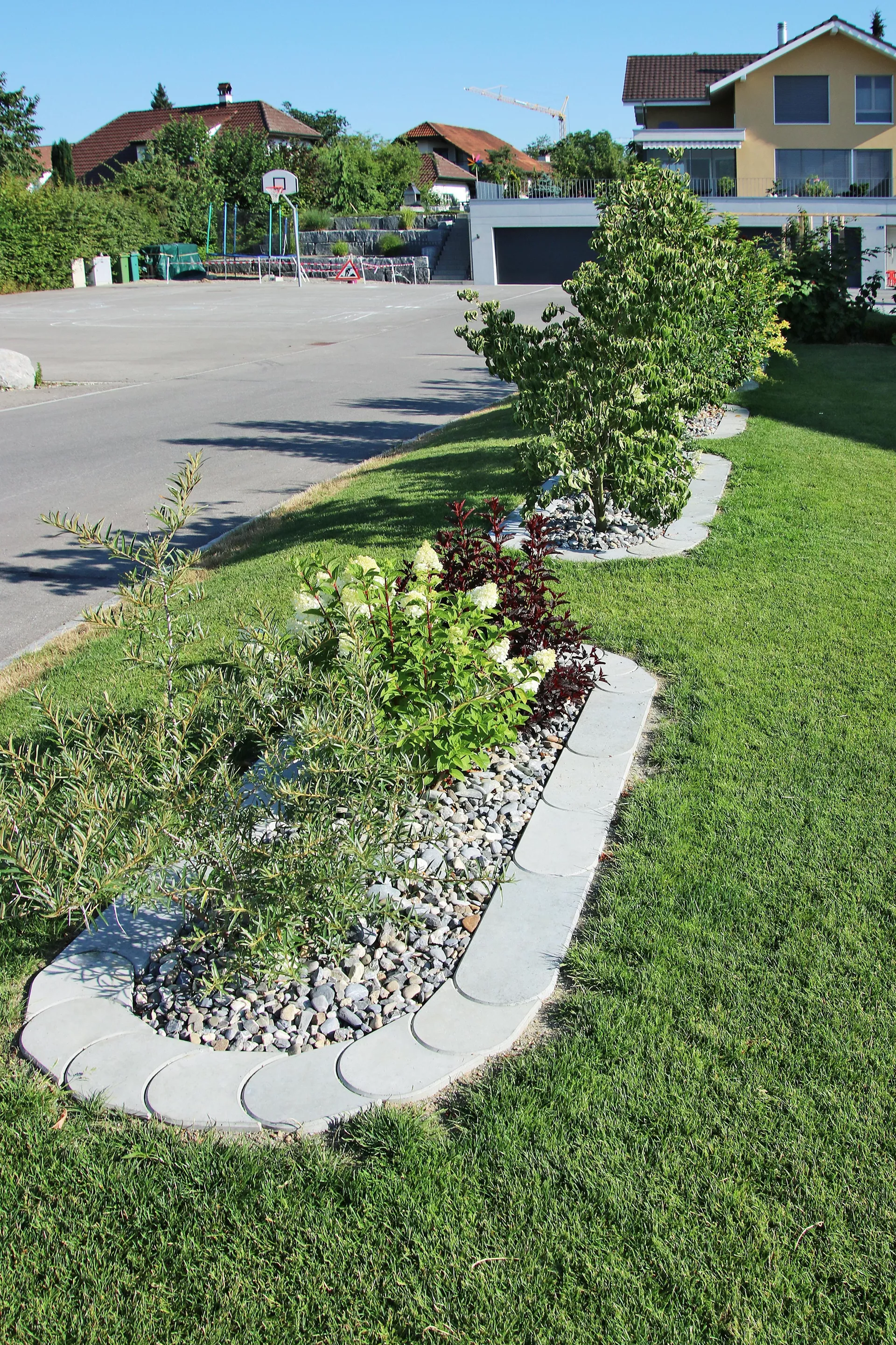 Rasenkantenstein XXL Normalstein grau glatt L 50 cm B 20 cm H 5 cm