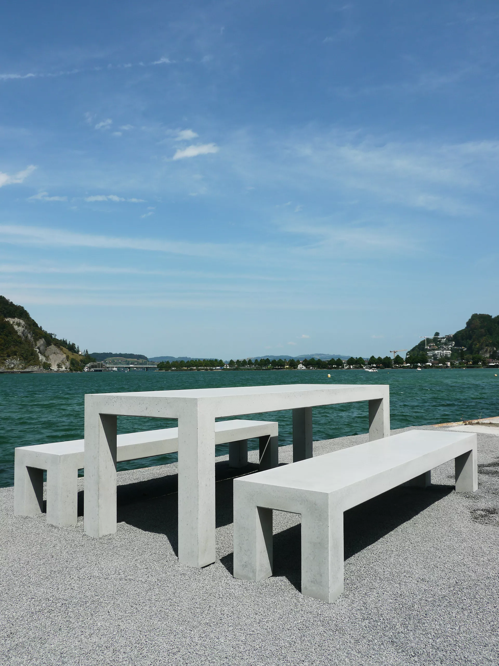 INTERMEZZO Bank standard grau glatt vollkantig bewehrt ohne Vertiefung für Einlage L 220 cm B 45 cm H 45 cm W 10 cm