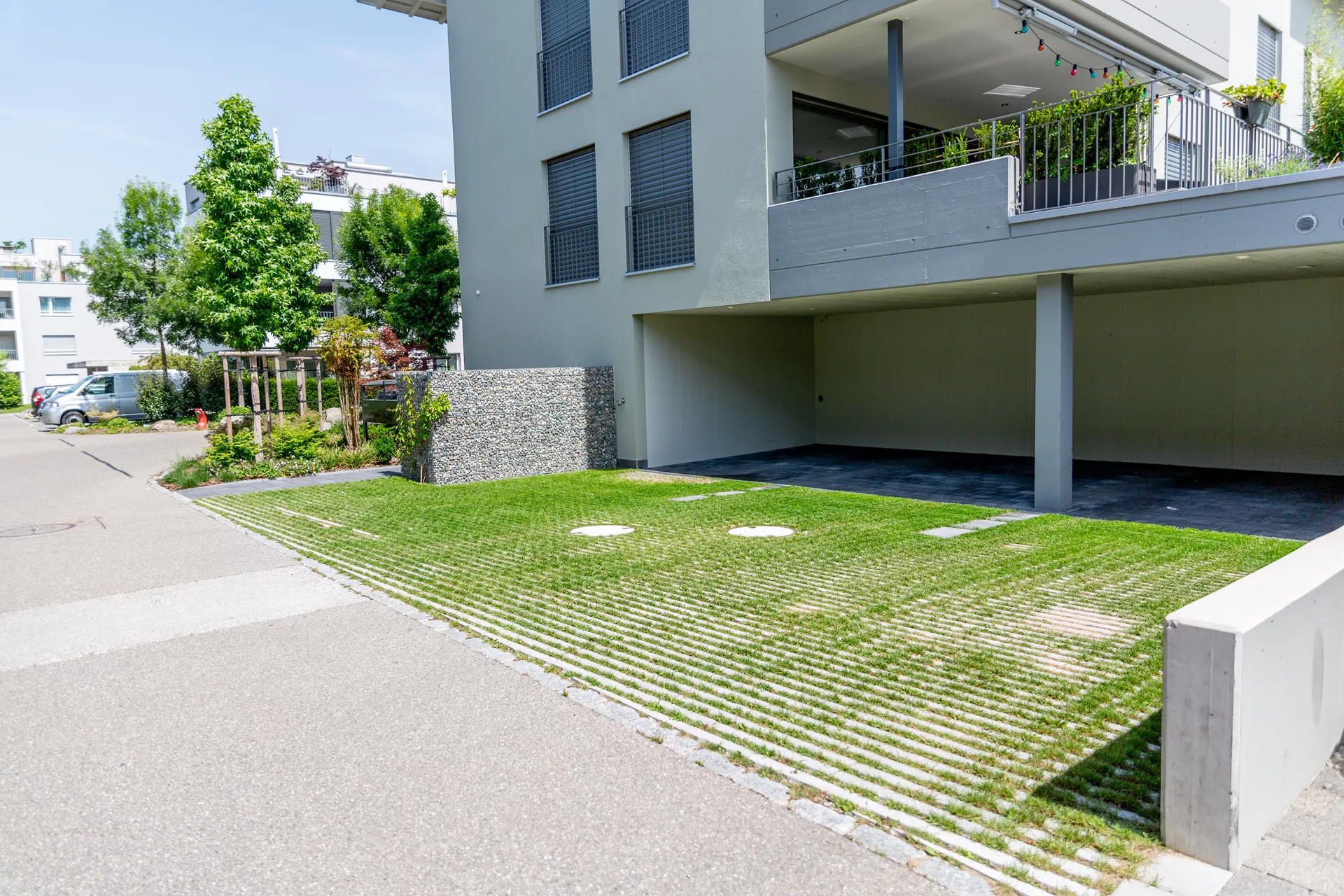 RAINA Rasenliner mit Verschiebesicherung grau glatt L 60 cm B 40 cm H 10 cm