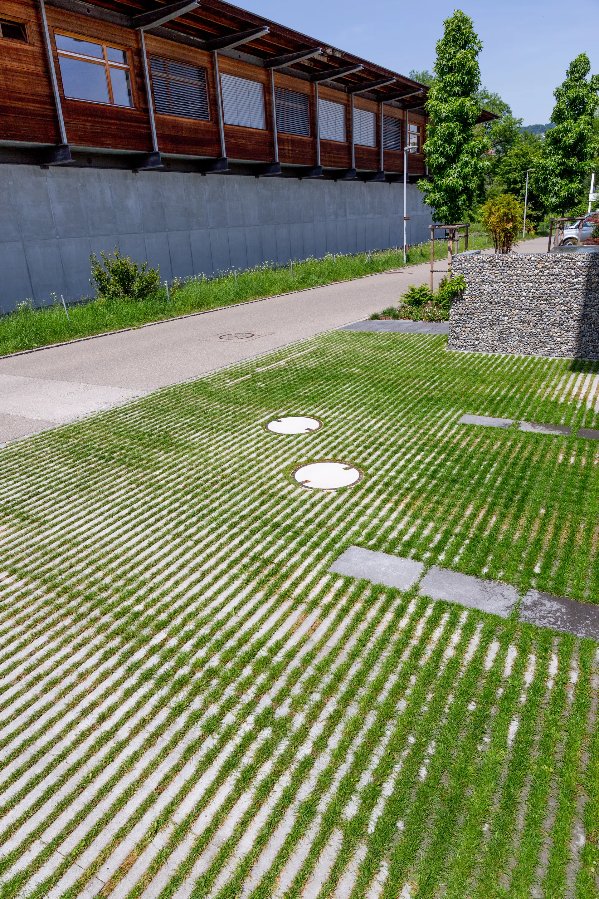 RAINA Rasenliner mit Verschiebesicherung grau glatt L 60 cm B 40 cm H 10 cm