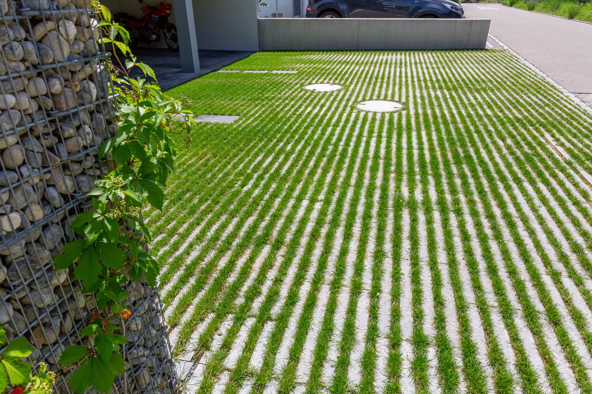 RAINA Rasenliner mit Verschiebesicherung grau glatt L 60 cm B 40 cm H 10 cm