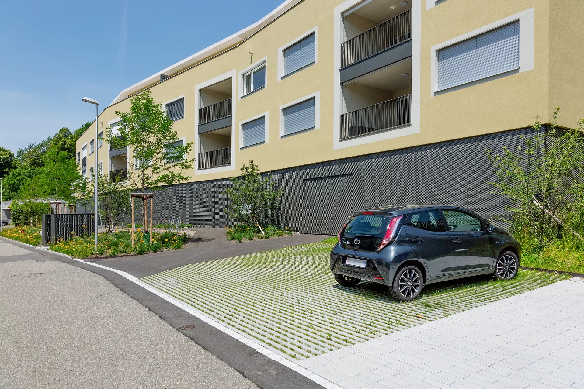 RAINA Rasenliner mit Verschiebesicherung grau glatt L 60 cm B 40 cm H 10 cm