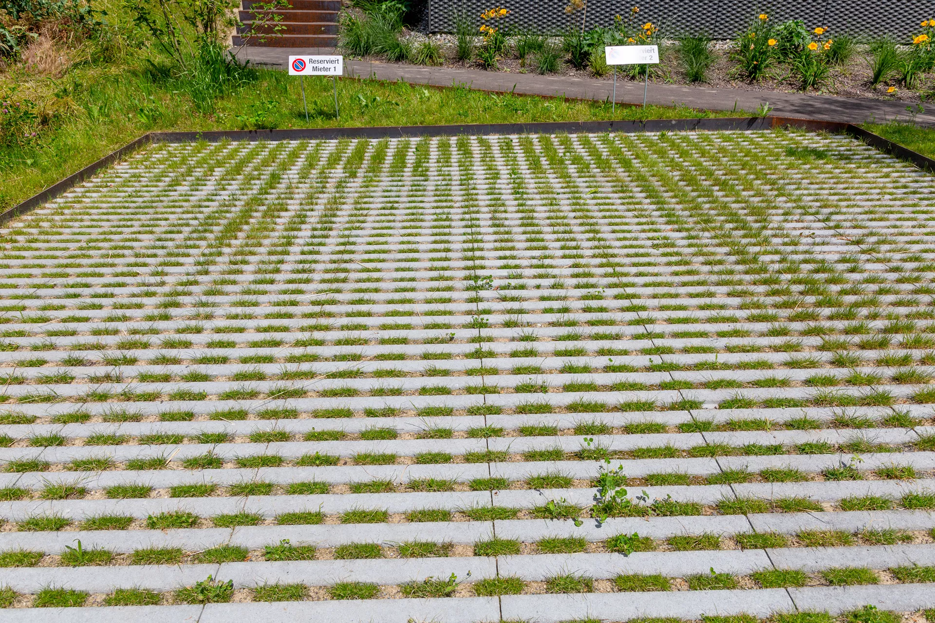 RAINA Rasenliner mit Verschiebesicherung grau glatt L 60 cm B 40 cm H 10 cm