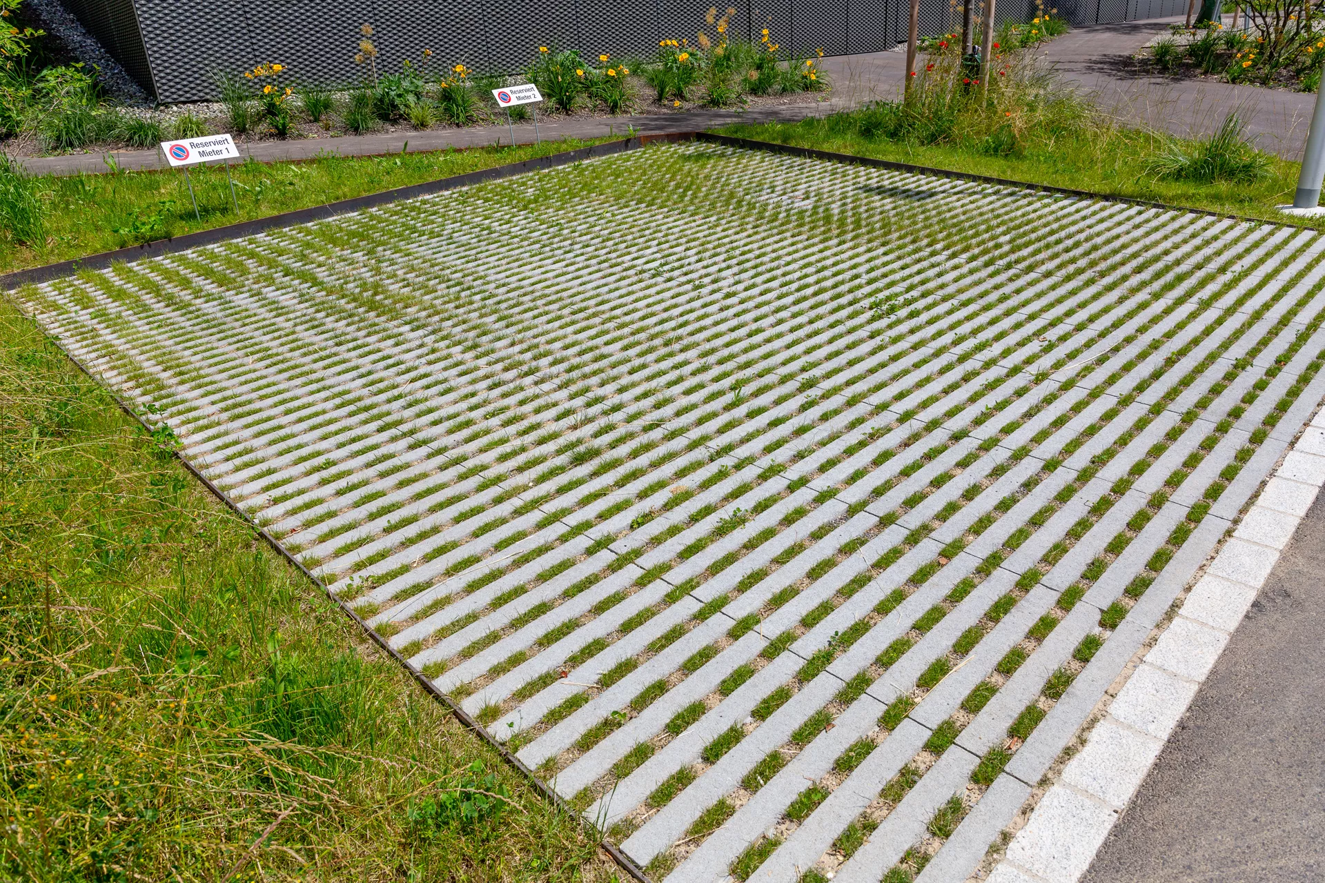 RAINA Rasenliner mit Verschiebesicherung grau glatt L 60 cm B 40 cm H 10 cm