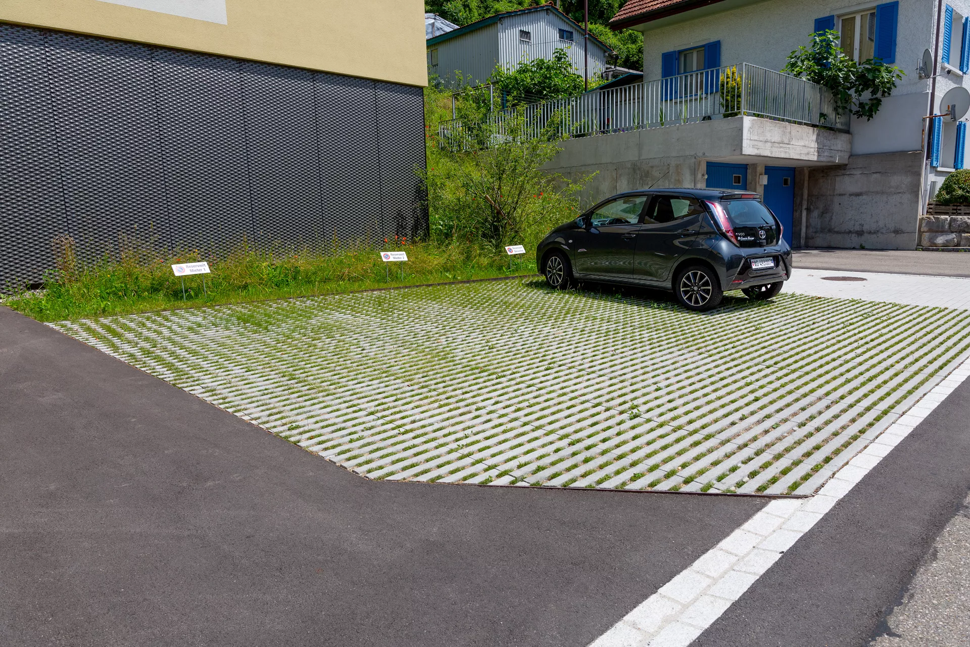 RAINA Rasenliner mit Verschiebesicherung grau glatt L 60 cm B 40 cm H 10 cm