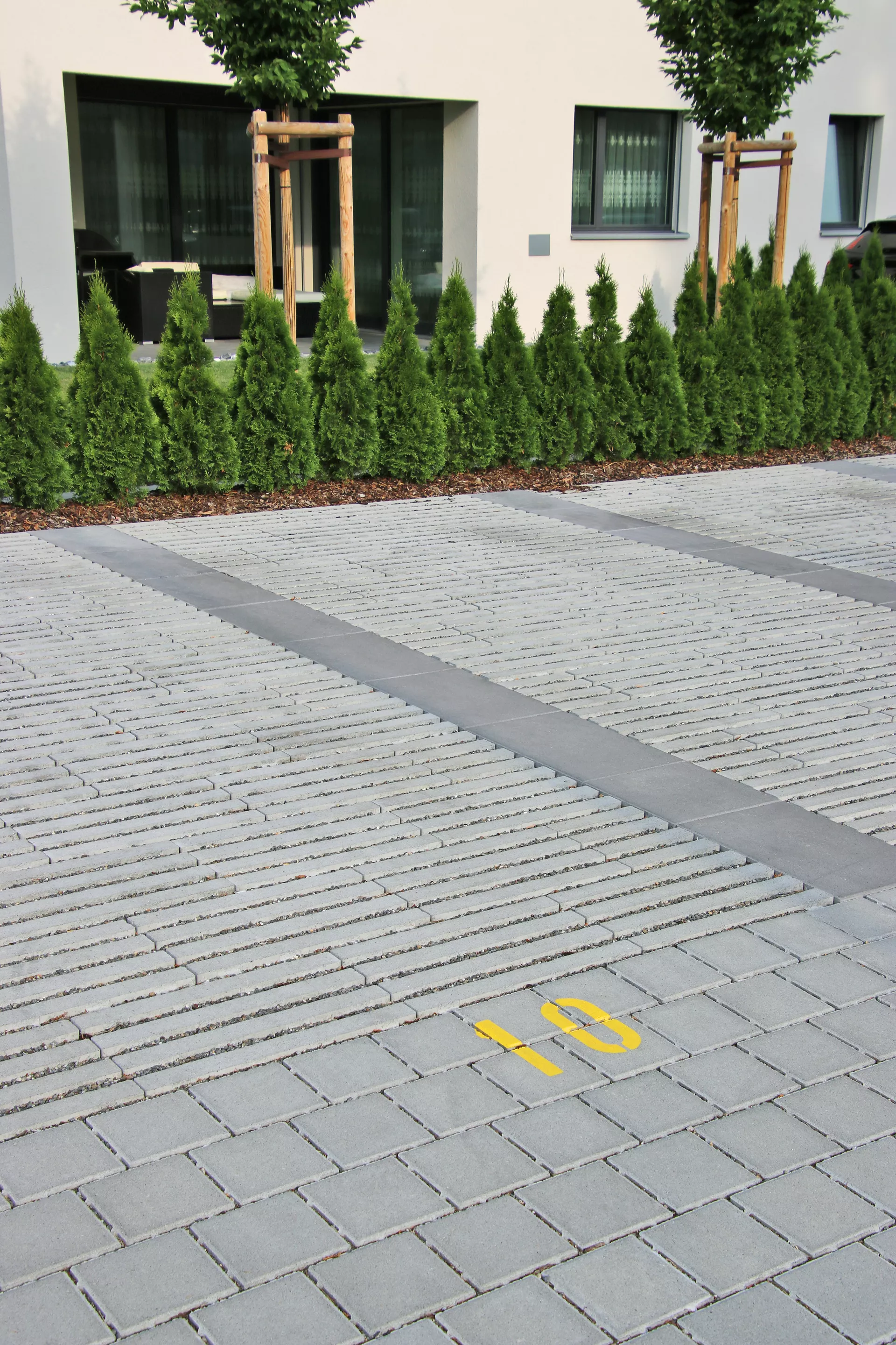 RAINA Rasenliner mit Verschiebesicherung grau glatt L 60 cm B 40 cm H 10 cm