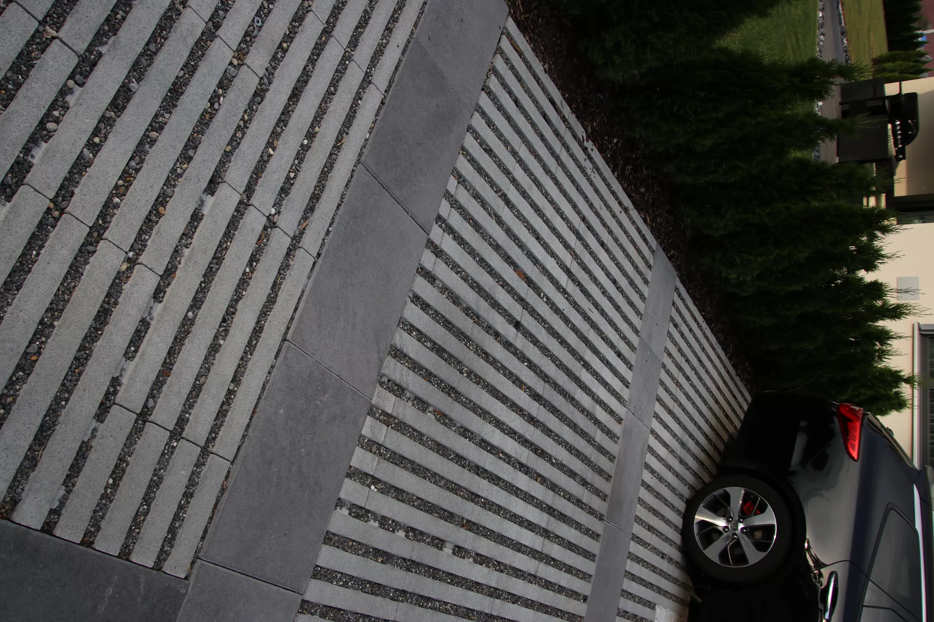 RAINA Rasenliner mit Verschiebesicherung grau glatt L 60 cm B 40 cm H 10 cm