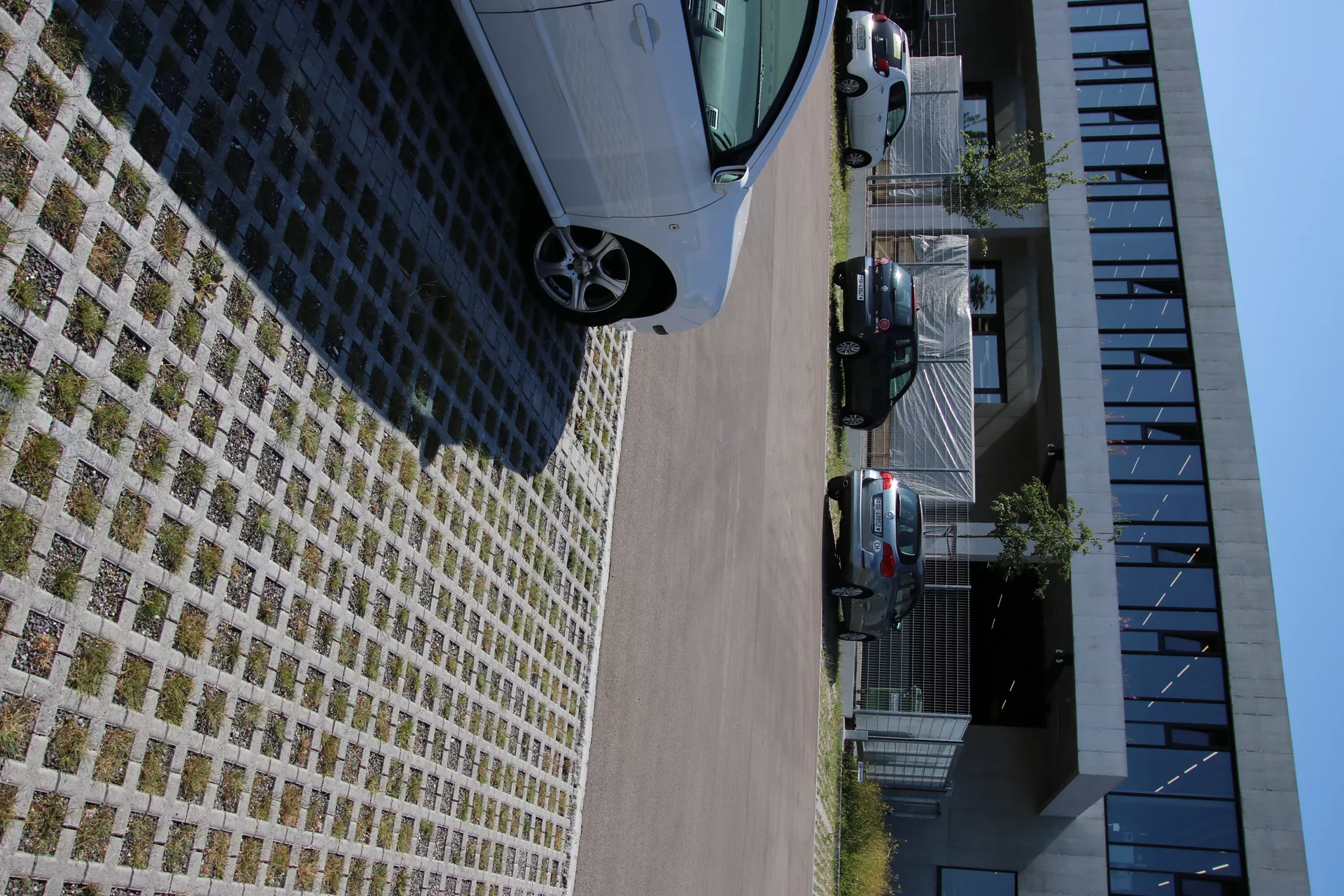 QUADRO Rasengitterstein grau L 58 cm B 47 cm H 10 cm