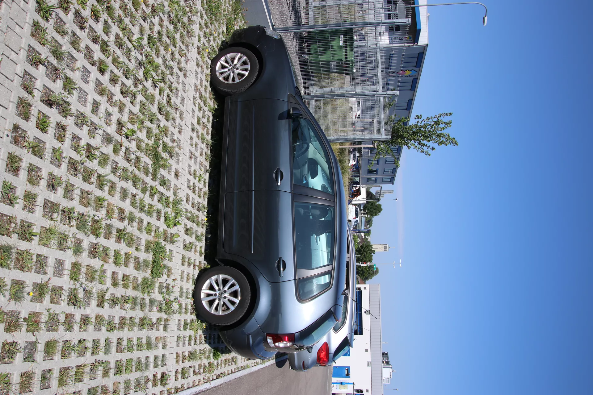 QUADRO Rasengitterstein grau L 58 cm B 47 cm H 10 cm