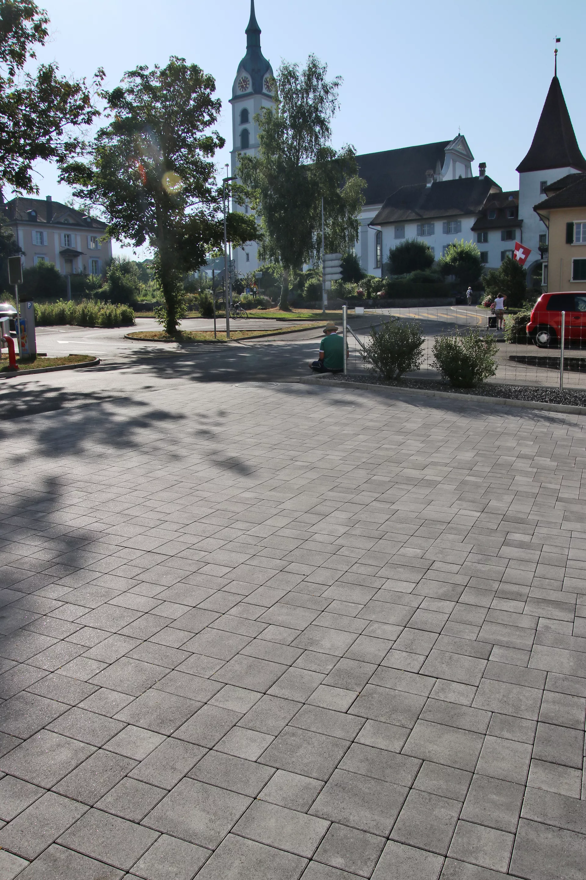 VEGAS Pflasterstein grau schattiert glatt fein gefast L 15-22.5 cm H 6 cm