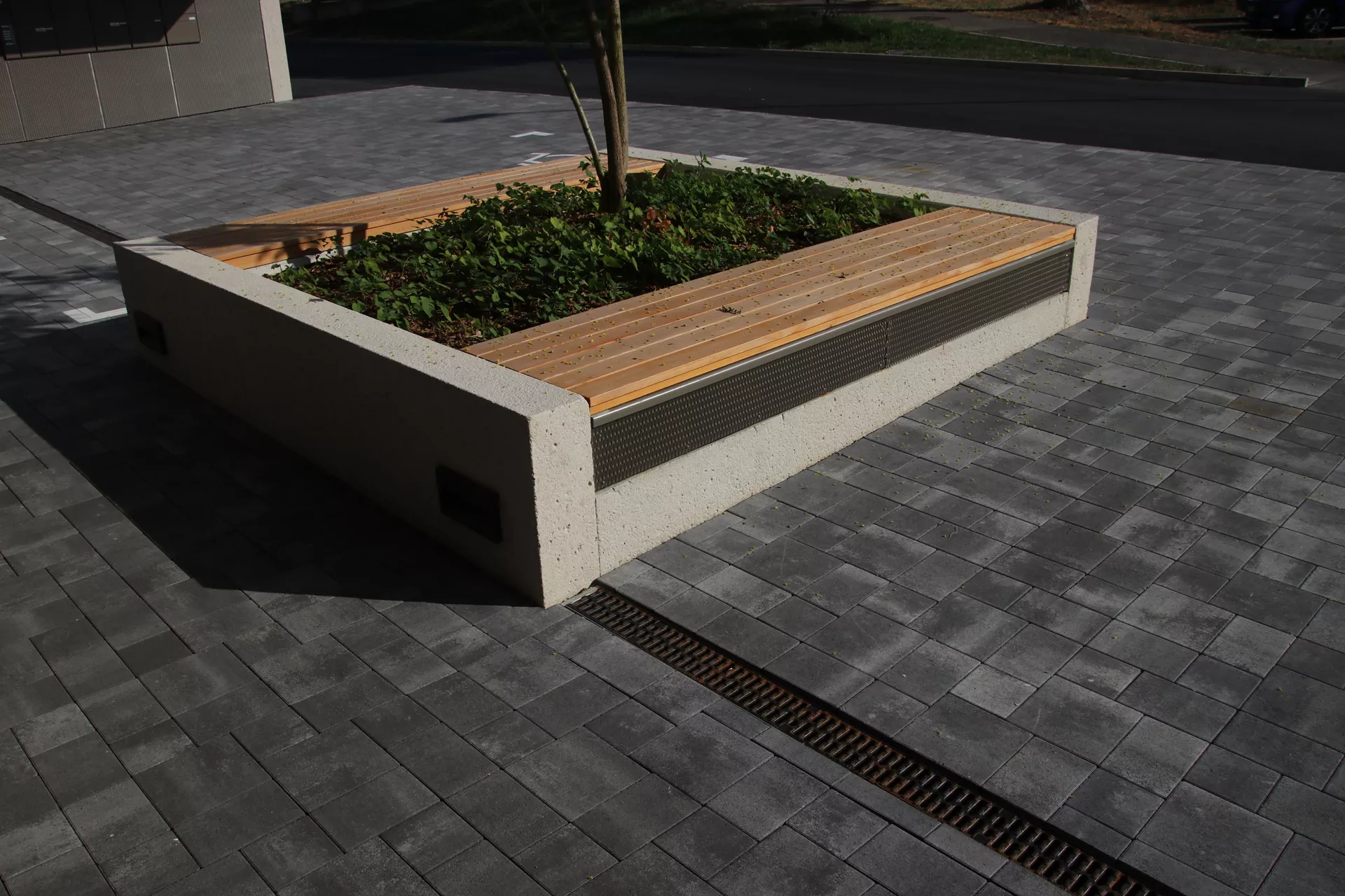 CLASSIC Pflasterstein mit Nocken grau glatt gefast L 20 cm B 20 cm H 6 cm