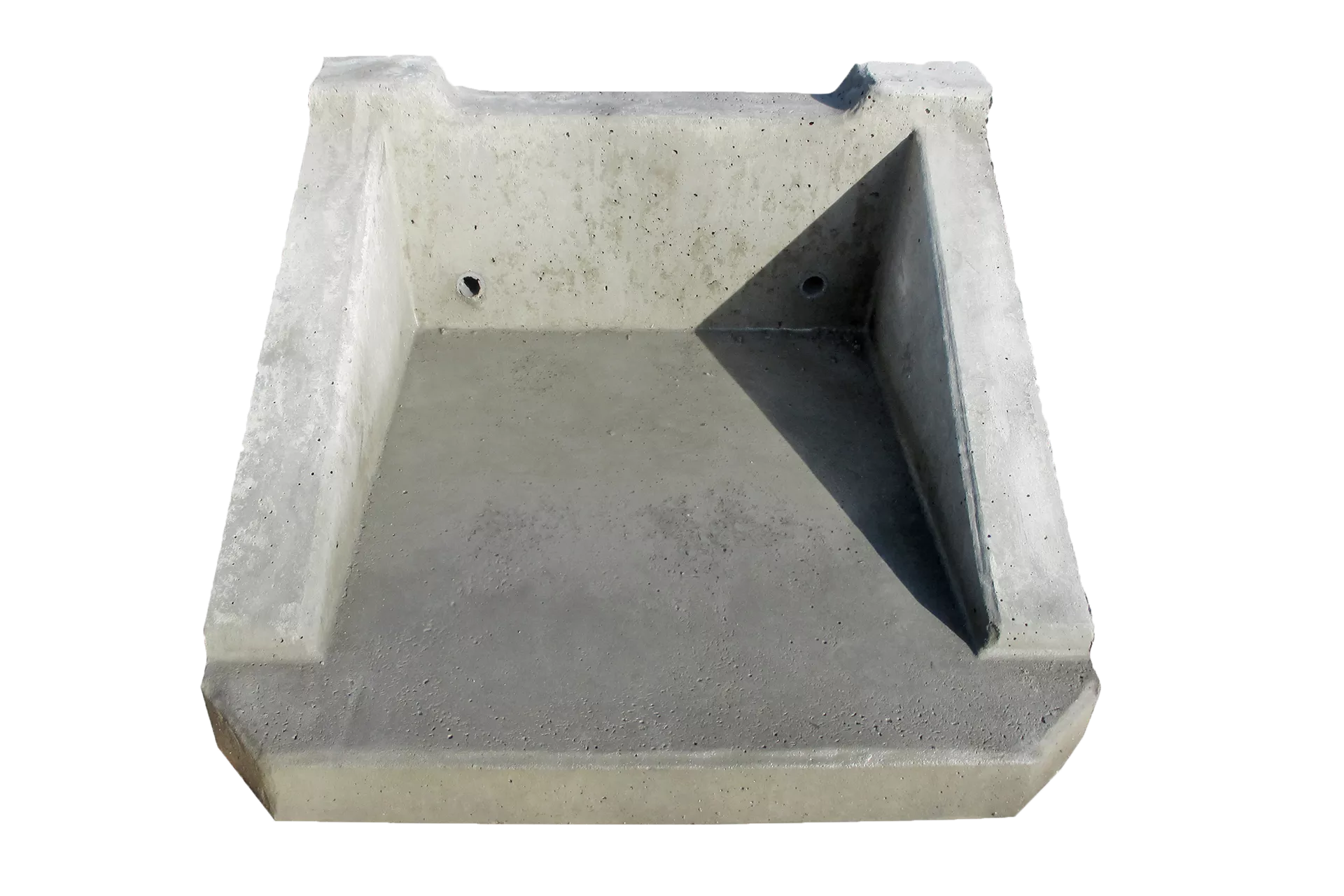 Betonkonsole zu Dachwasserschacht inkl. 2 Befestigungsanker M 10 L 40 cm B 40 cm H 20 cm