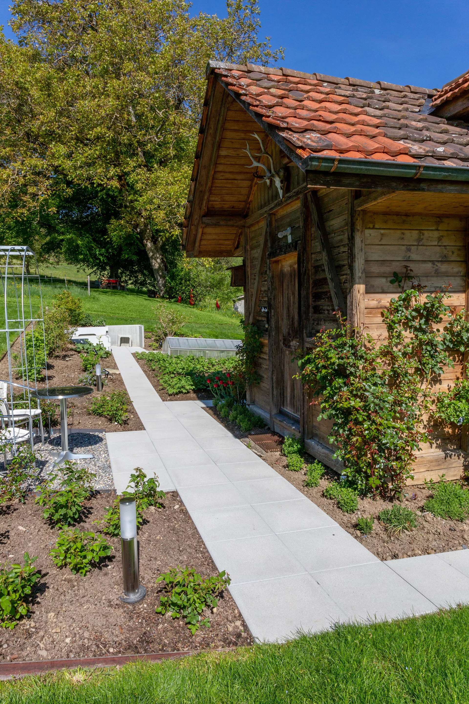 PARCO FINA Gartenplatte grau gestrahlt gefast L 50 cm B 50 cm H 4 cm