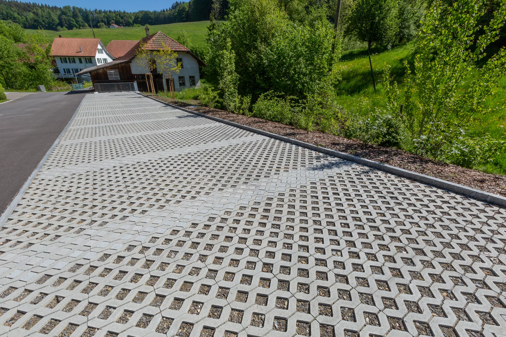 GRISON Füllstein zu Rasengitterstein grau glatt L 8 cm B 8 cm H 8 cm