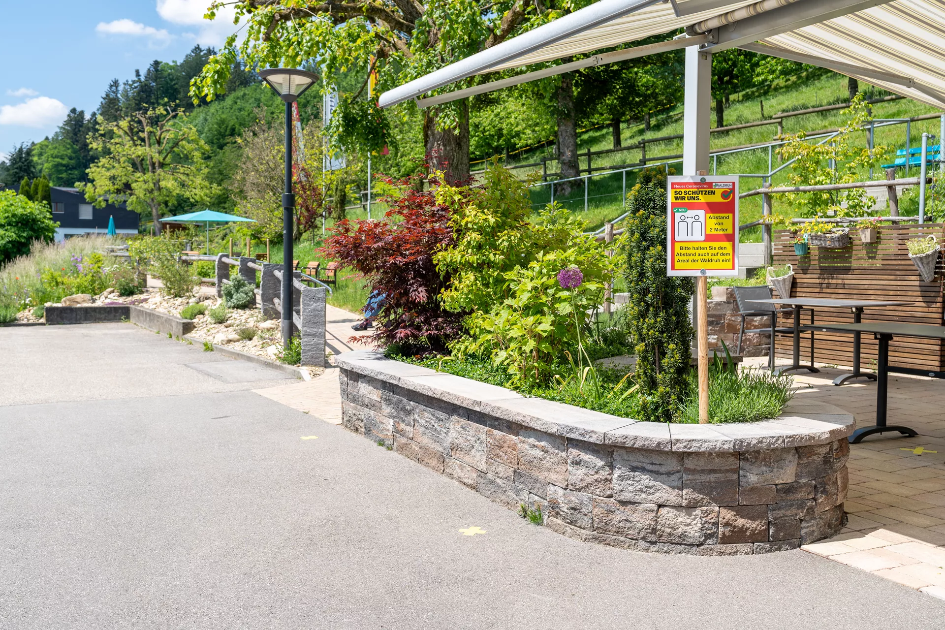 SANTURO Spaltstein-Landhausmauer Typ 4 2-seitig gespalten muschelkalk L 30-50 cm B 25 cm H 7.5 cm