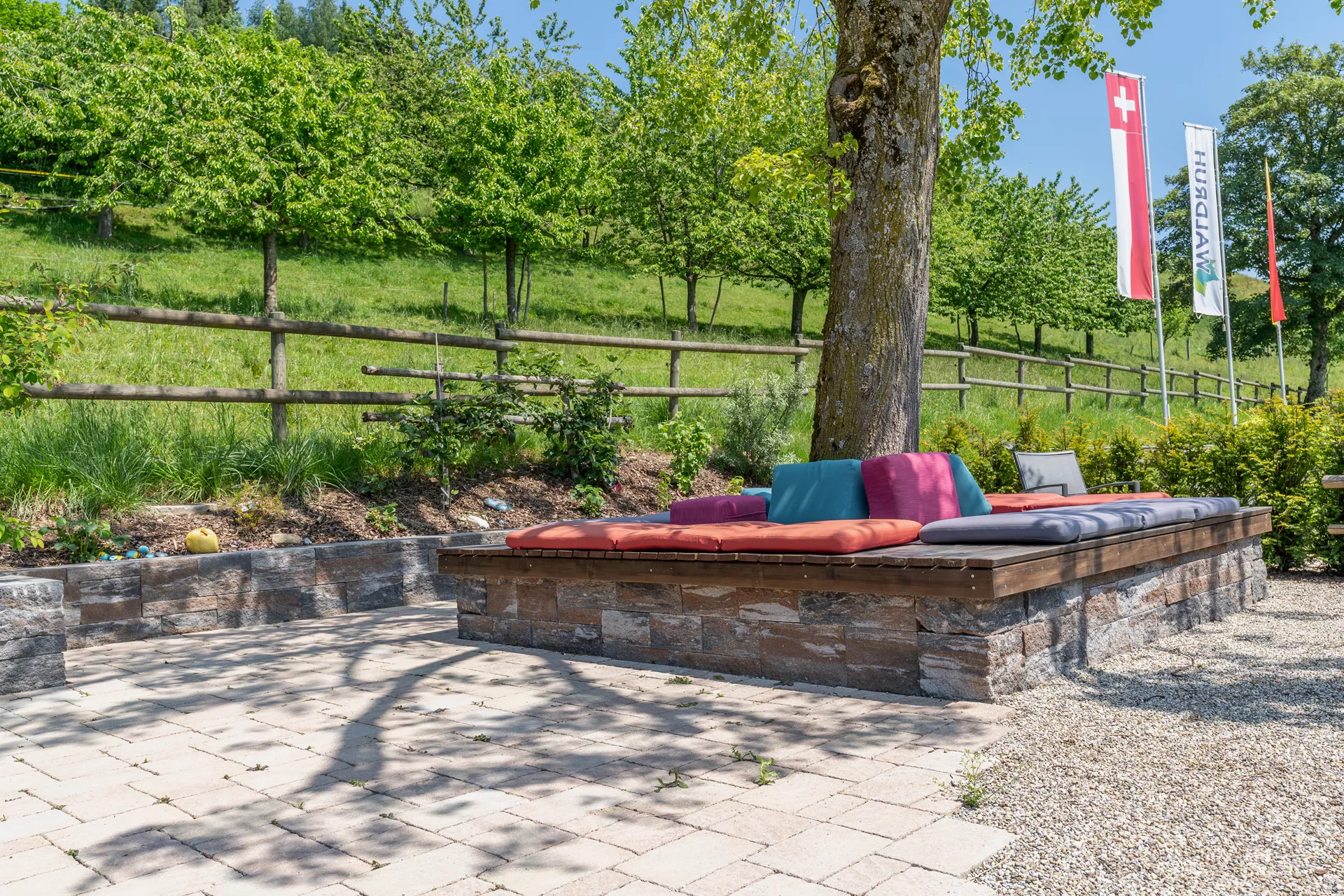 SANTURO Spaltstein-Landhausmauer Typ 2 2-seitig gespalten muschelkalk L 30-50 cm B 25 cm H 15 cm