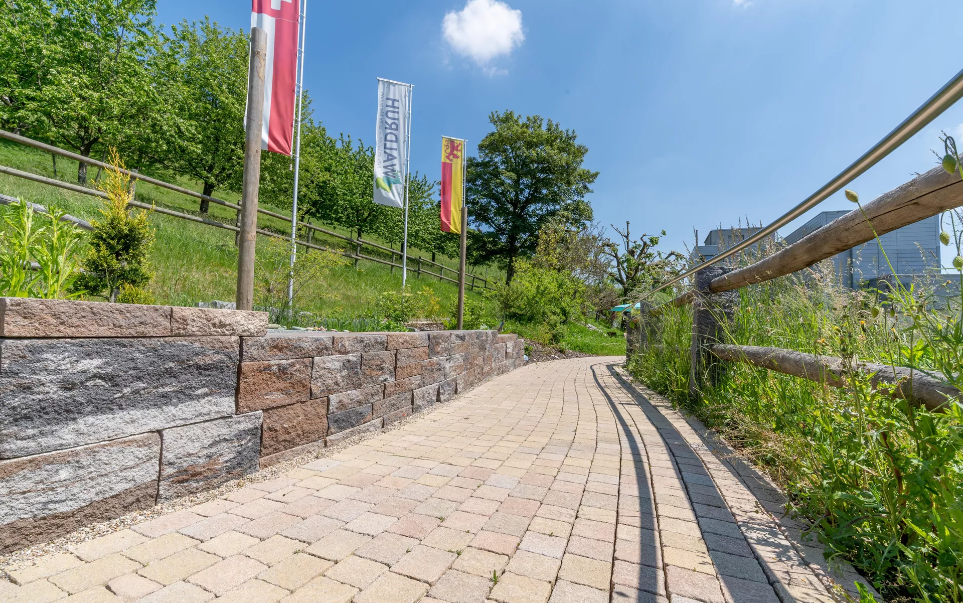 SANTURO Spaltstein-Landhausmauer Typ 2 2-seitig gespalten muschelkalk L 30-50 cm B 25 cm H 15 cm