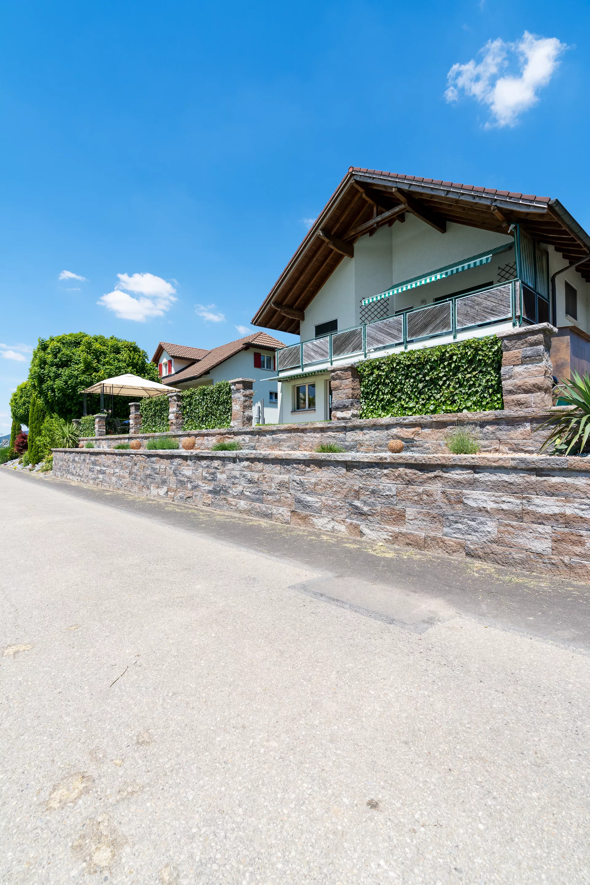 SANTURO Spaltstein-Landhausmauer Typ 2 2-seitig gespalten muschelkalk L 30-50 cm B 25 cm H 15 cm