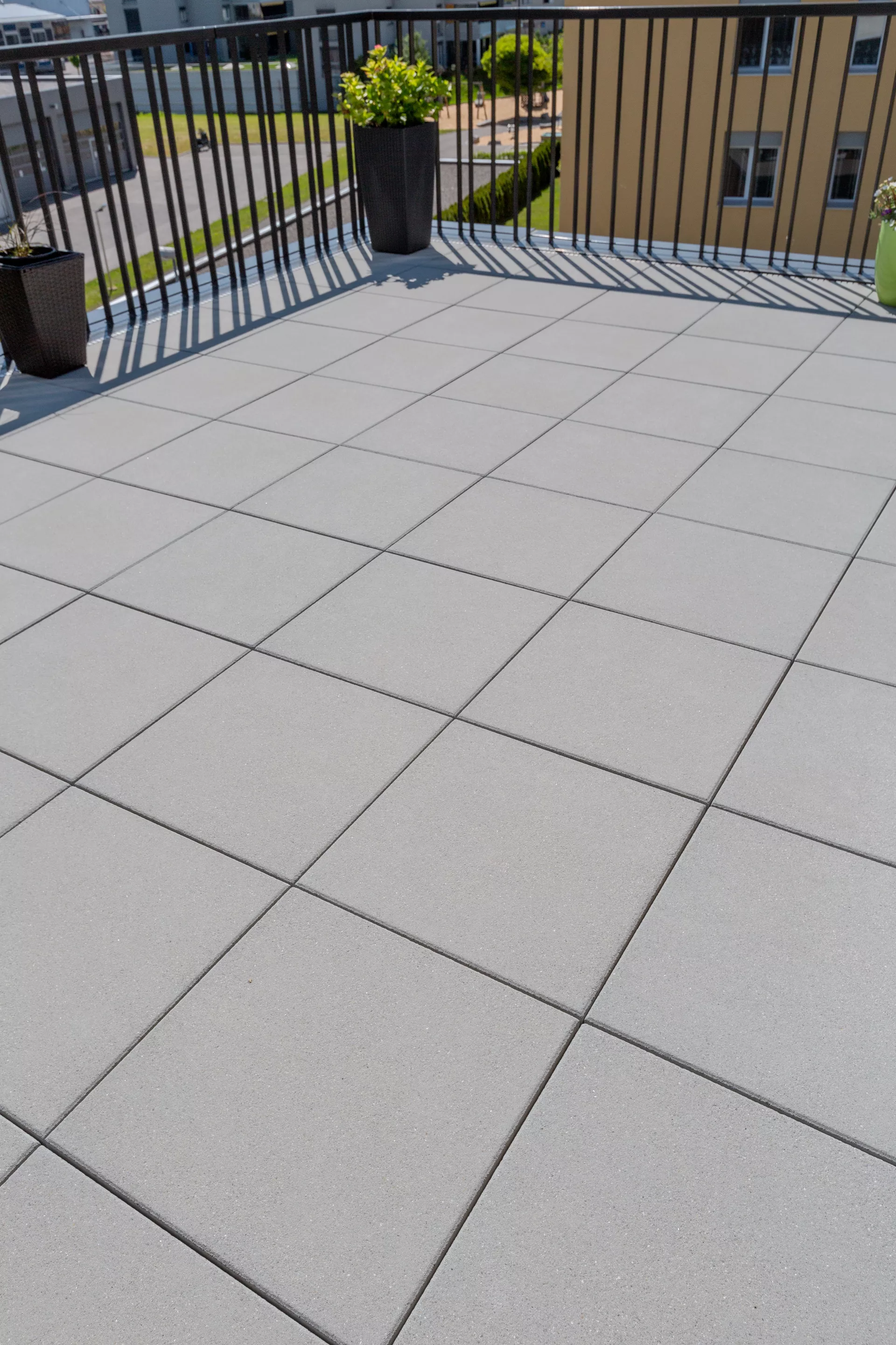 PARCO FINA Gartenplatte grau gestrahlt gefast L 50 cm B 50 cm H 4 cm