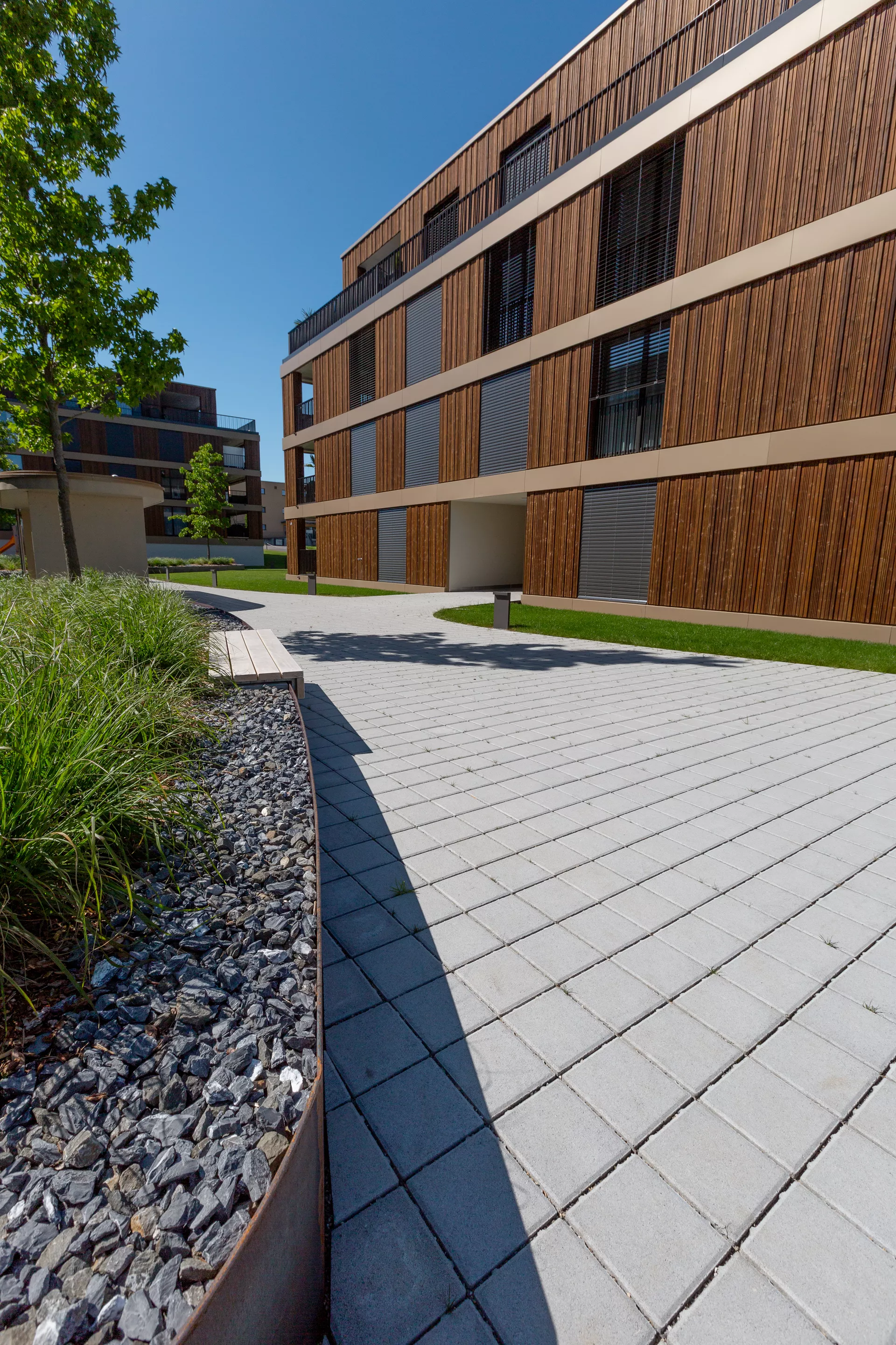 CLASSIC DRAIN Ökostein mit Nocken Normalstein grau glatt leicht gefast L 20 cm B 20 cm H 6 cm