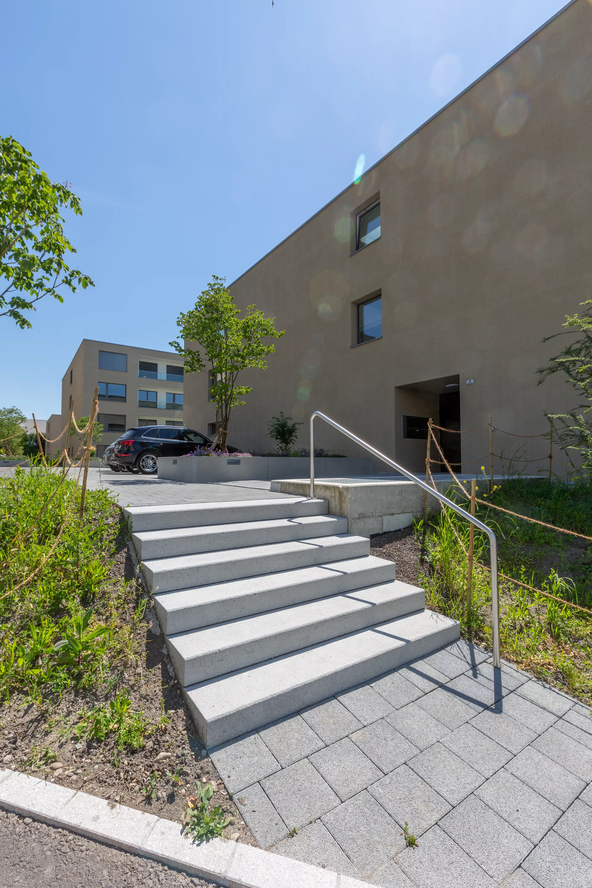 PARCO Blockstufe grau abgerieben stirnseitig gefast L 100 cm B 36 cm H 15 cm